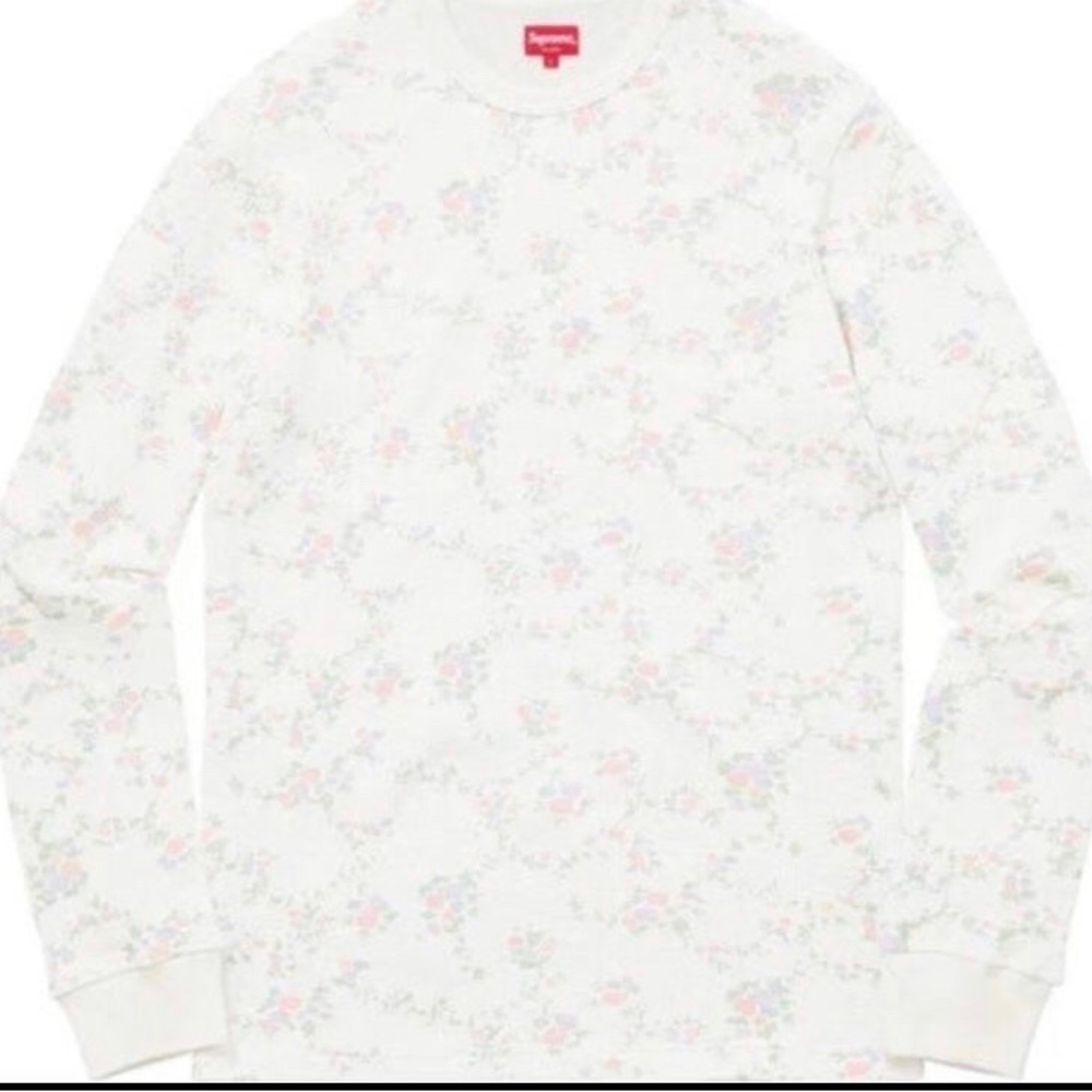 Supreme Floral Waffle Thermal White